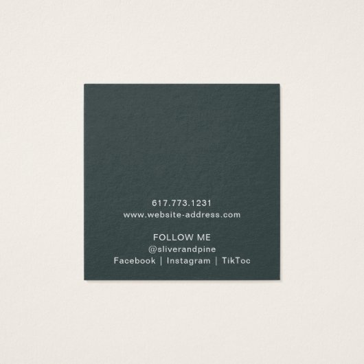 Misty Mountain Stud Earring Display Card (Rückseite)