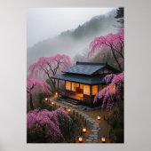 Misty Mountain Teahouse - Bezaubernde japanische M Poster (Vorne)