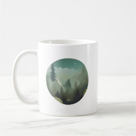 Misty Mountain Valley: Eine ruhige Wildnis-Flucht Kaffeetasse