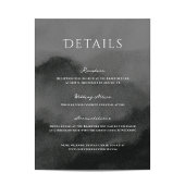 Misty Mountain Watercolor Wedding Begleitkarte