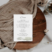 Misty Mountain Wedding Details Begleitkarte