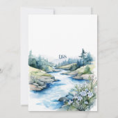 Misty Mountain Wedding Einladung (Rückseite)