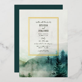 Misty Mountain Wedding Einladung