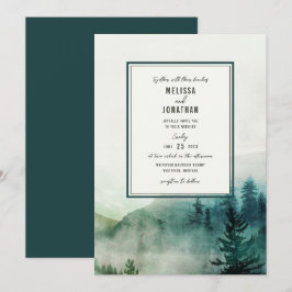 Misty Mountain Wedding Einladung