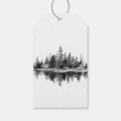 Misty Mountain Wedding Geschenkanhänger (Rückseite)