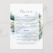 Misty Mountain Wedding Menükarte (Vorderseite)
