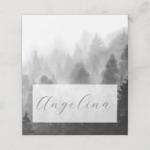 Misty Mountain Wedding Platzkarte (Außenseite Aufgefaltet)