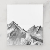 Misty Mountain Wedding Platzkarte (Innenseite Aufgefaltet)