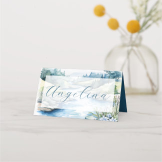 Misty Mountain Wedding Platzkarte