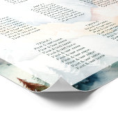 Misty Mountain Wedding Poster (Ecke)