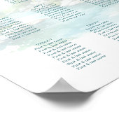Misty Mountain Wedding Poster (Ecke)