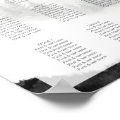 Misty Mountain Wedding Poster (Ecke)