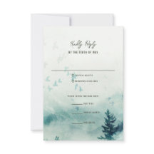 Misty Mountain Wedding Response Card
