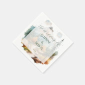 Misty Mountain Wedding Serviette (Ecke)