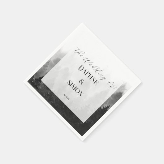 Misty Mountain Wedding Serviette (Ecke)