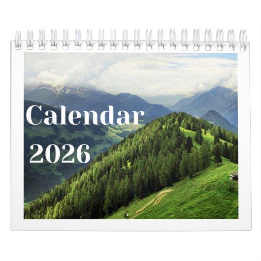 Misty Mountains 2026 Wall Calendar | Nature Fog Kalender (Titelbild)