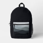 Misty Mountains Bedruckter Rucksack (Vorderseite)