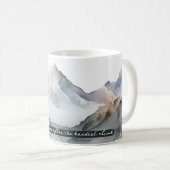 Misty Mountains Die beste Aussicht Kaffeetasse (VorderseiteRechts)