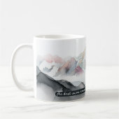 Misty Mountains Die beste Aussicht Kaffeetasse (Links)