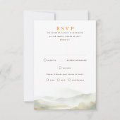 Misty Mountains Hochzeit im Herbst RSVP Cards Karte (Vorderseite)