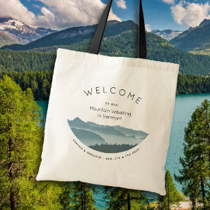 Misty Mountains Hotel Welcome Wedding Bag Tragetasche