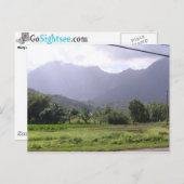 Misty Mountains in Kauai, Hawaii Postkarte (Vorne/Hinten)