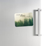 Misty Mountains Inspirational Peace Magnet<br><div class="desc">Magnet aus Kühlschrank mit einem Foto eines nebelbedeckten Berges und inspirierendem Text: "Wenn es dir deine Ruhe kostet,  ist es zu teuer."</div>