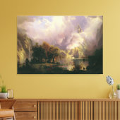 Misty Mountains Ölgemälde große Leinwand drucksvol (Insitu (Wohnzimmer))