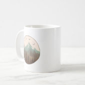 Misty Mountains - Serene Forest Landschaft Kaffeetasse (Vorderseite Links)
