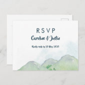 Misty Mountains UAWG Postcard Einladungspostkarte (Vorne/Hinten)