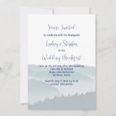 Misty Mountains Wedding Breakfast Einladung (Vorderseite)