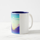 Misty Mountains Zweifarbige Tasse (VorderseiteRechts)