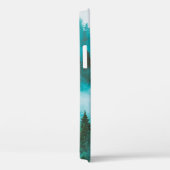 Misty nebelige Berglandschaft mit Tannenwald und Case-Mate iPhone Hülle (Rückseite / Rechts)