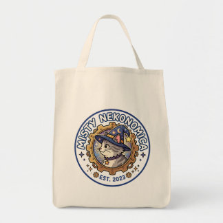 MISTY NEKONOMICA Steampunk Cat Wizard Canvas Tote  Tragetasche