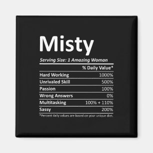 Misty Nutrition Personalisierter Name Lustiges Wei Magnet