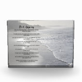 Misty Ocean Beach macht es auf jeden Fall Fotoblock (Vorderseite)