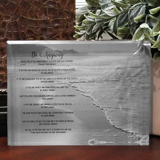 Misty Ocean Beach macht es auf jeden Fall Fotoblock