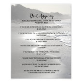 Misty Ocean Beach macht es auf jeden Fall Fotodruck (Vorne)