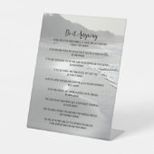 Misty Ocean Beach macht es auf jeden Fall Sockelschild (Vorderseite)