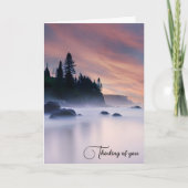 Misty Ocean Morning Karte (Vorderseite)