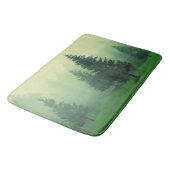 Misty Pine Forest Badematte (Schrägansicht)