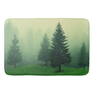 Misty Pine Forest Badematte