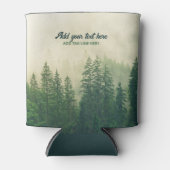 Misty Pine Forest Trees Custom Keepake Dosenkühler (Vorderseite)