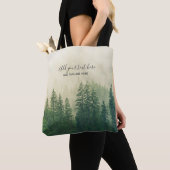 Misty Pine Forest Trees Custom Keepake Tasche (Von Nahem)