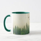 Misty Pine Forest Trees Custom Keepake Tasse (Links)