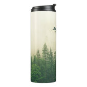 Misty Pine Forest Trees Custom Keepake Thermosbecher (Nach links gedreht)