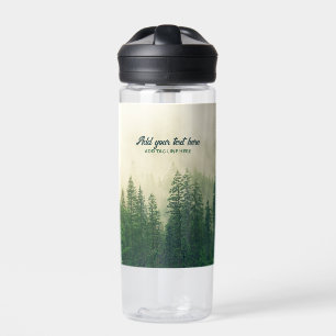 Misty Pine Forest Trees Custom Keepake Trinkflasche