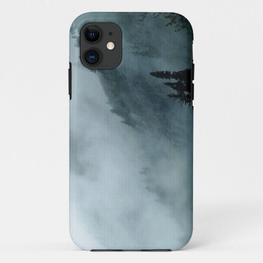 Misty PNW Rainforest Nature Scenerie Phone Case (Rückseite)