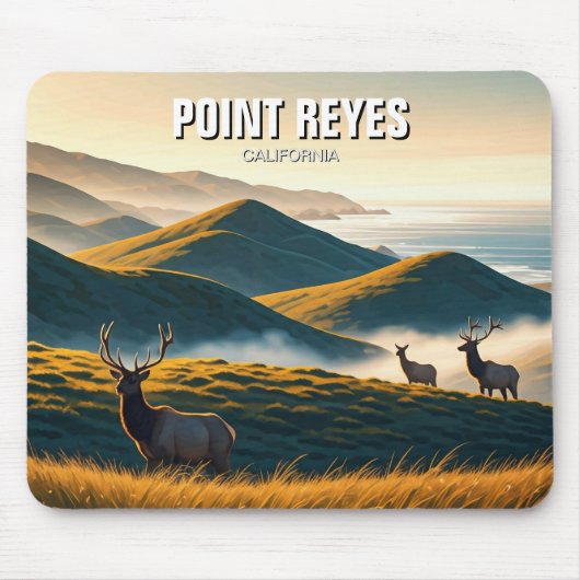Misty Point Reyes National Seashore Elch Mousepad (Vorne)