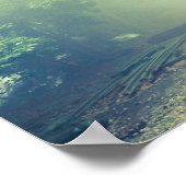 Misty Railroad Tracks Landschaftliches Foto Poster (Ecke)